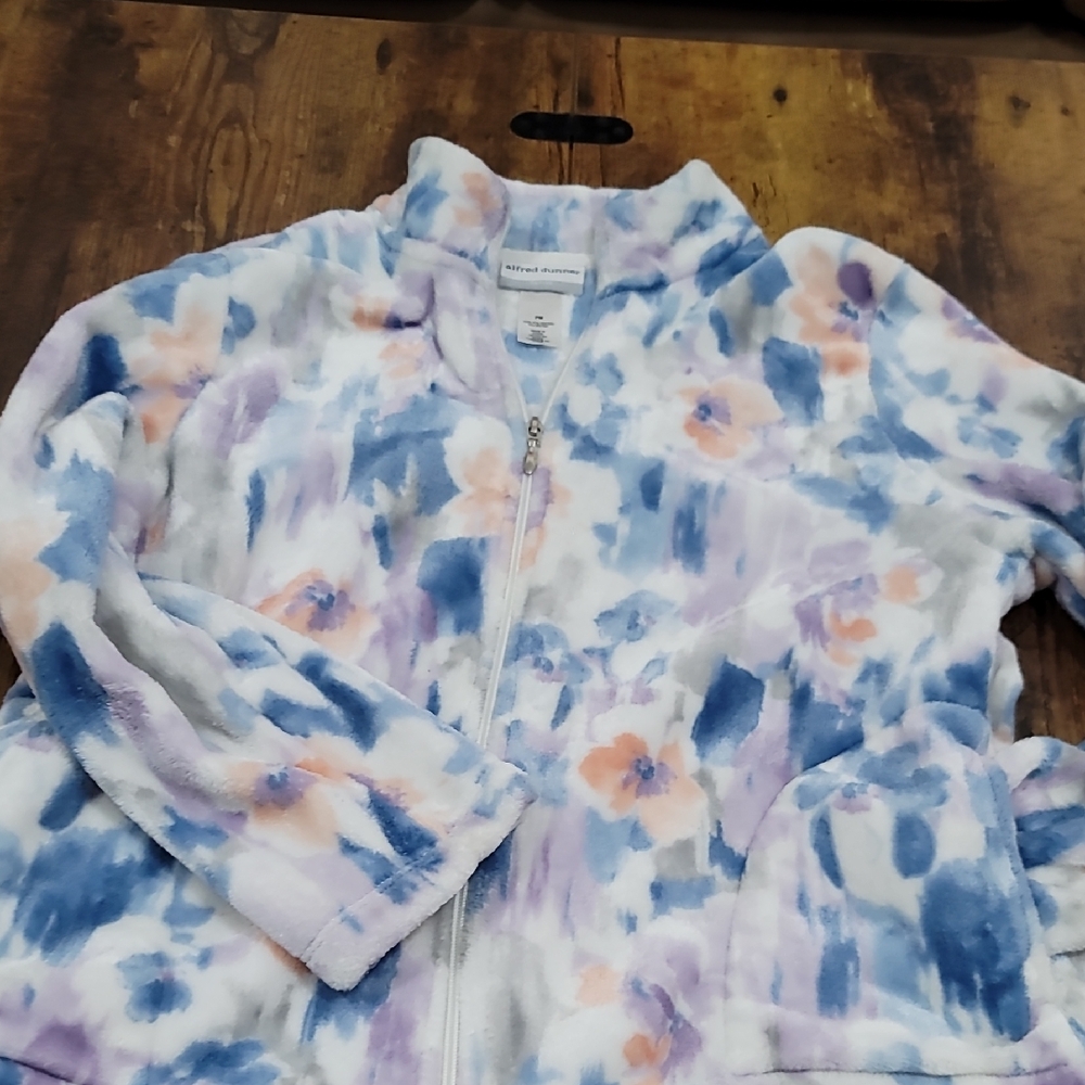 Alfred Dunner Multicolor Teddy Jacket